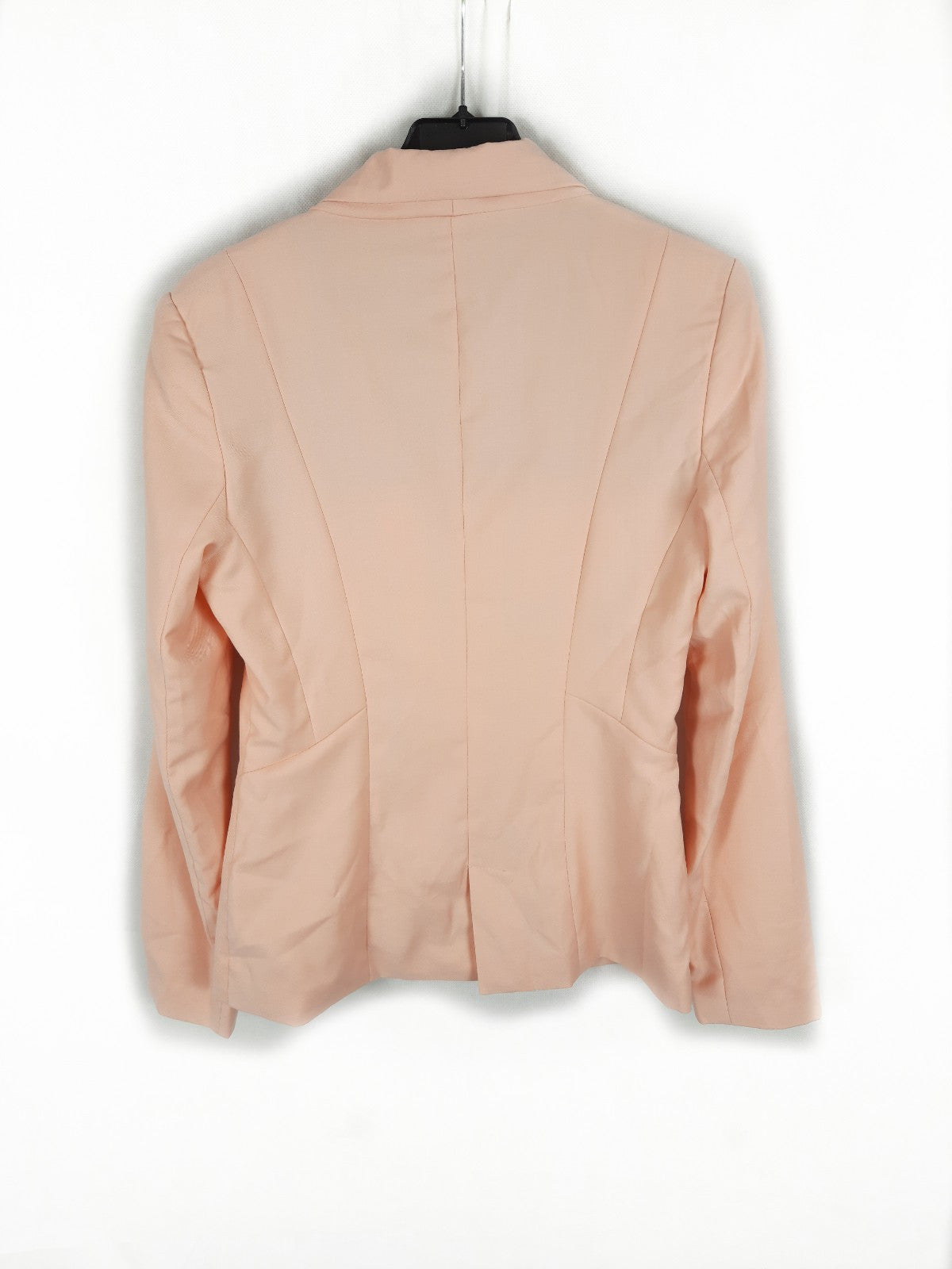 BERSHKA. Blazer rosa boton negro T.m