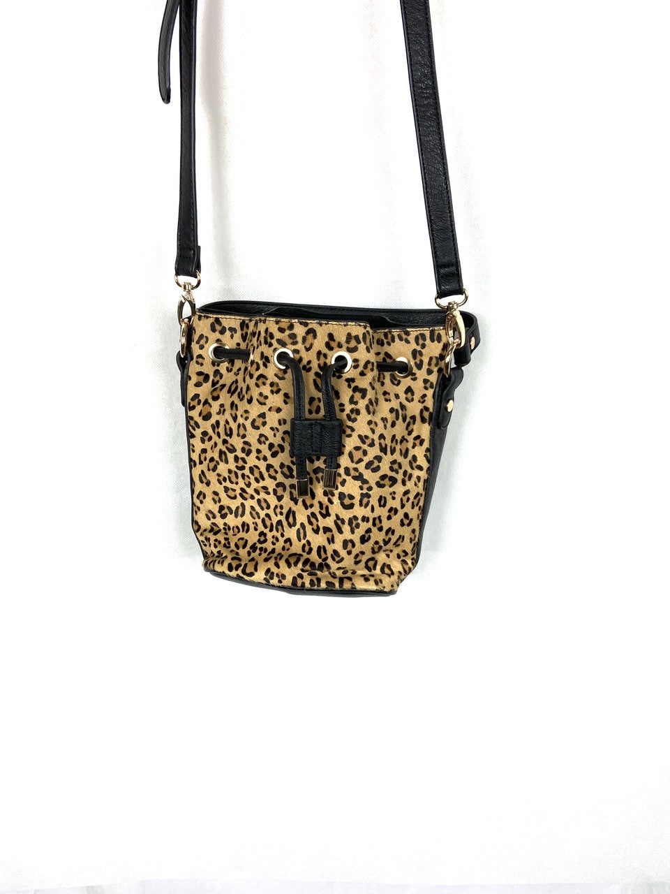 CORTEFIEL.Bolso piel animal print