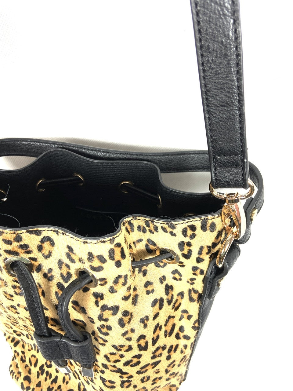 CORTEFIEL.Bolso piel animal print