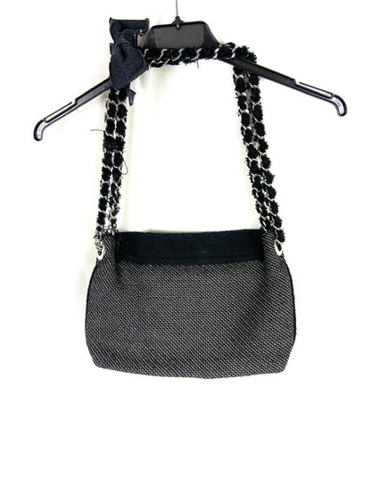 ZARA.Bolso tweed vestir negros y grises