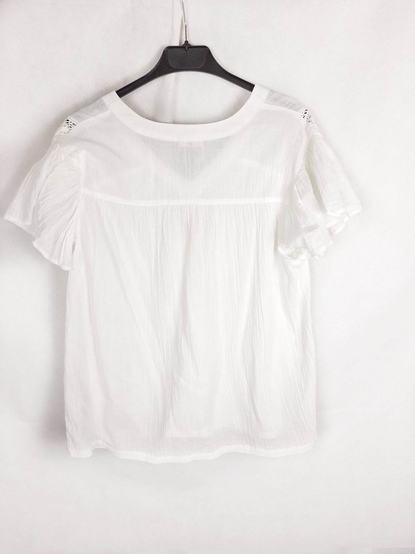 MADE WITH LOVE.Blusa blanca T.M/L