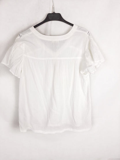 MADE WITH LOVE.Blusa blanca T.M/L