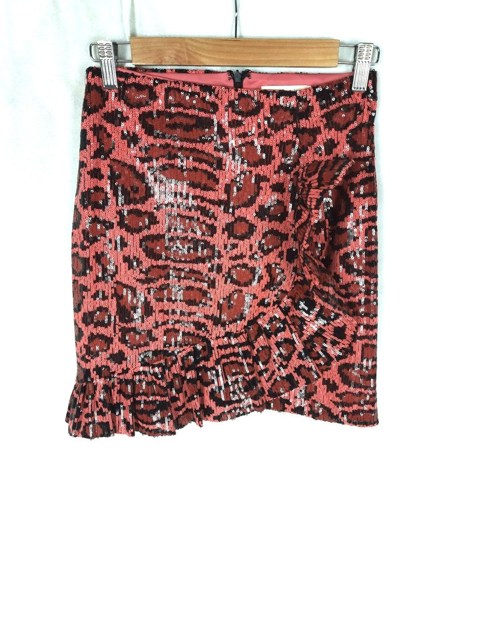 ANIYE BY.falda rosa animal print lentejuelas T.m