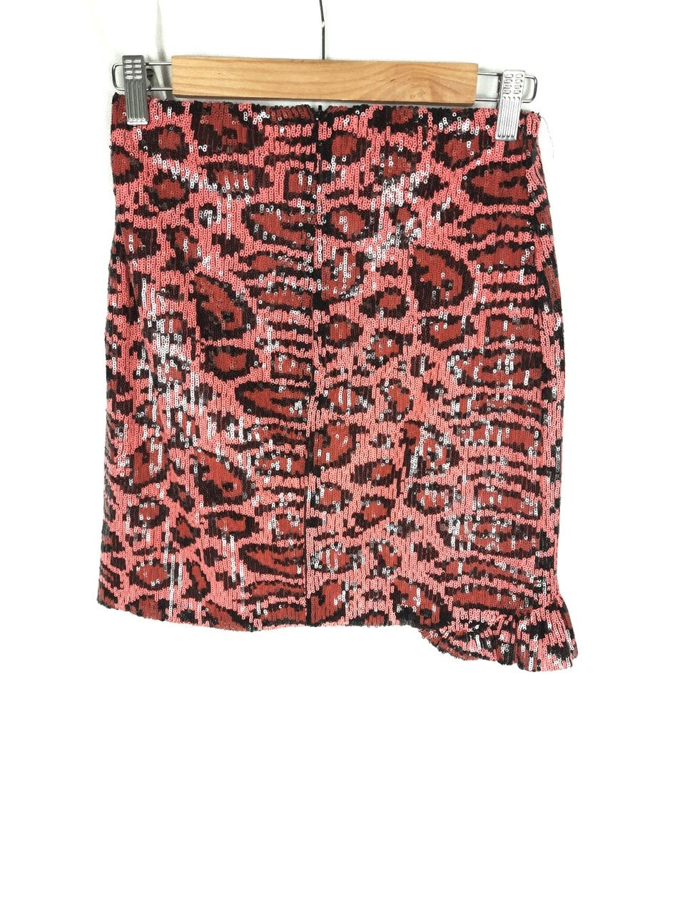 ANIYE BY.falda rosa animal print lentejuelas T.m