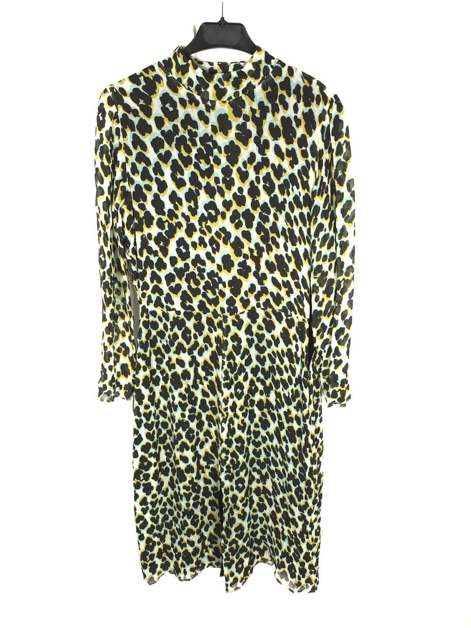 SAMSOE. Vestido animal print azul T.38