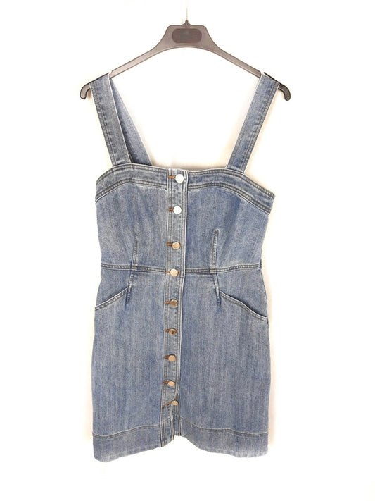 MICHAEL KORS.Vestido denim abotonado T.36