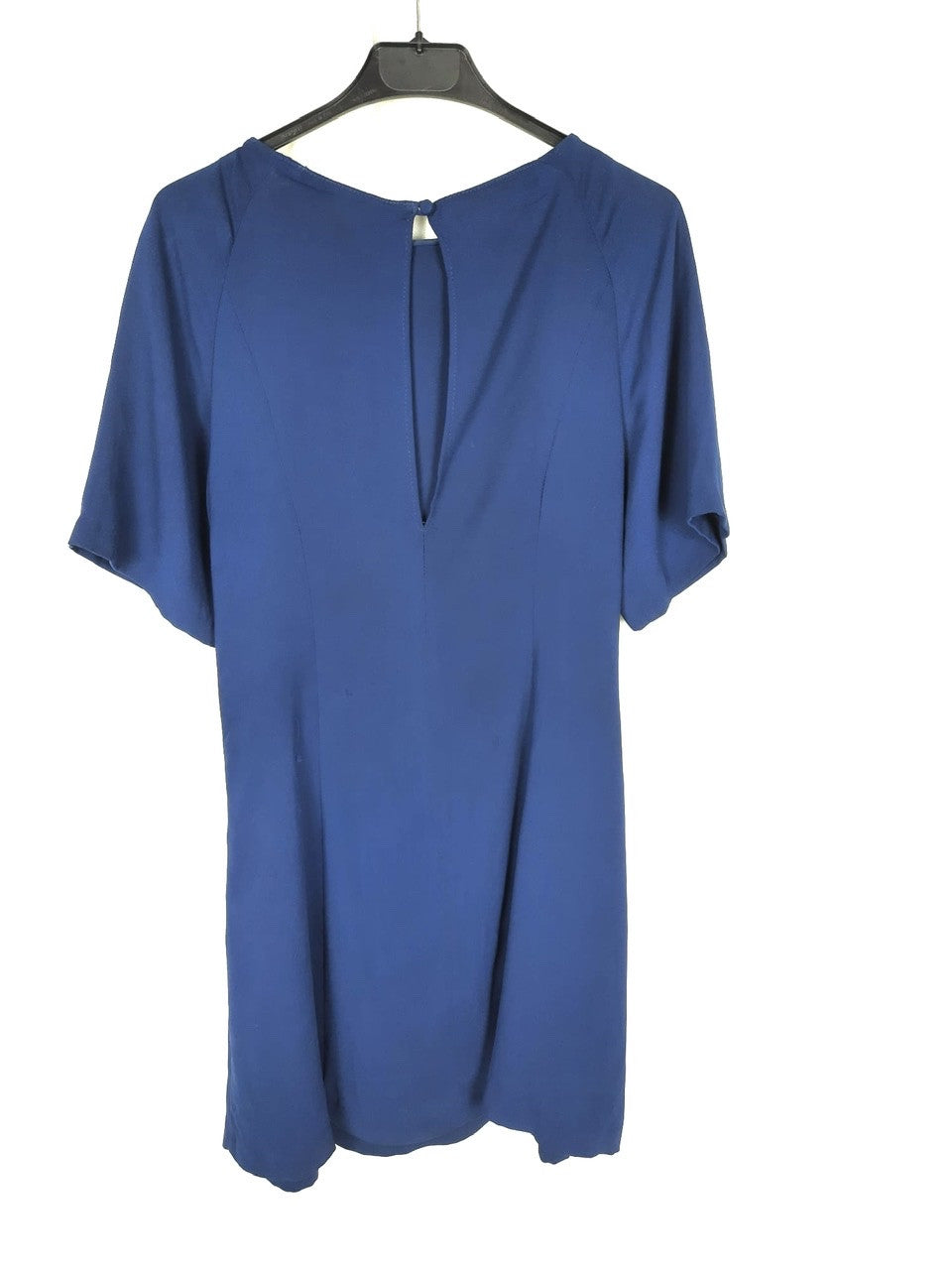 ZARA.Vestido azul costuras T.xs