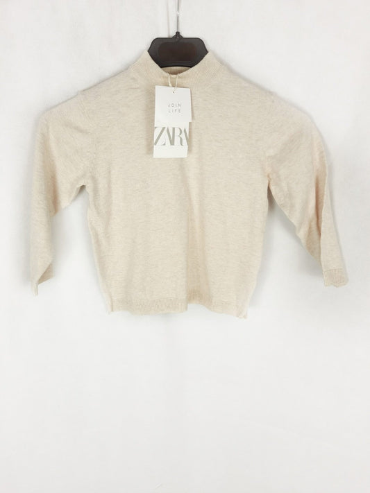 ZARA. Jersey beige T.3-4 años