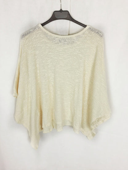 ZARA. Jersey beiges manga corta punto T.m