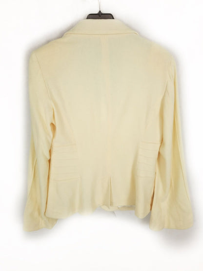 ALBA CONDE. blazer amarillo palo texura T.38