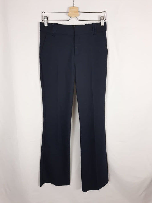 MANGO. pantalon azul de vestir T.36