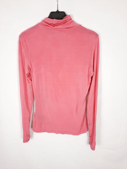 H&M. cuello vuelto rosa T.xs