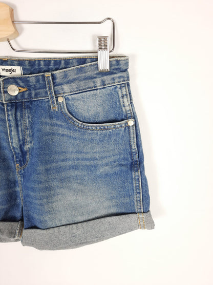 WRANGLER. short azul dobladillo T.S/M