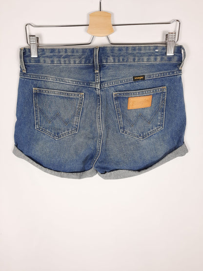 WRANGLER. short azul dobladillo T.S/M