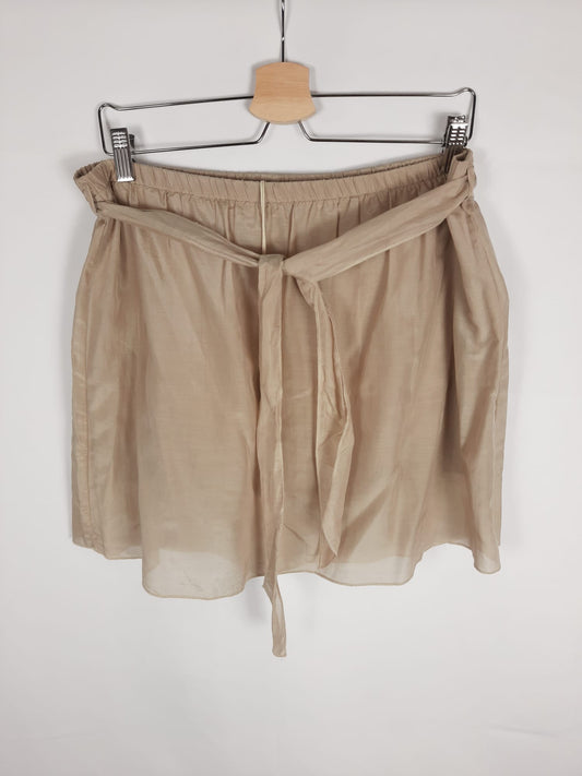 WDKA.Falda beige lazo T.m