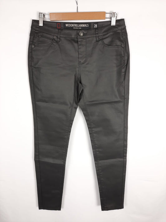 WDKA.Pantalón encerado negro T.38