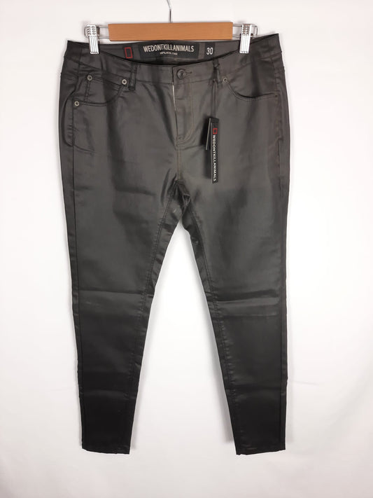 WDKA.Pantalón encerado negro T.42