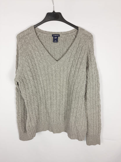 GAP. jersey gris ochos T.l