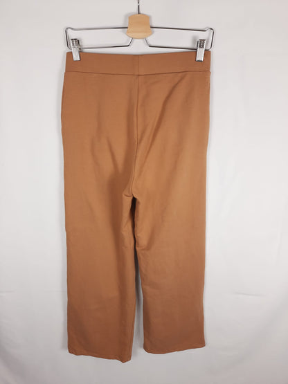 STRADIVARIUS. pantalon palazzo pliegue T.s