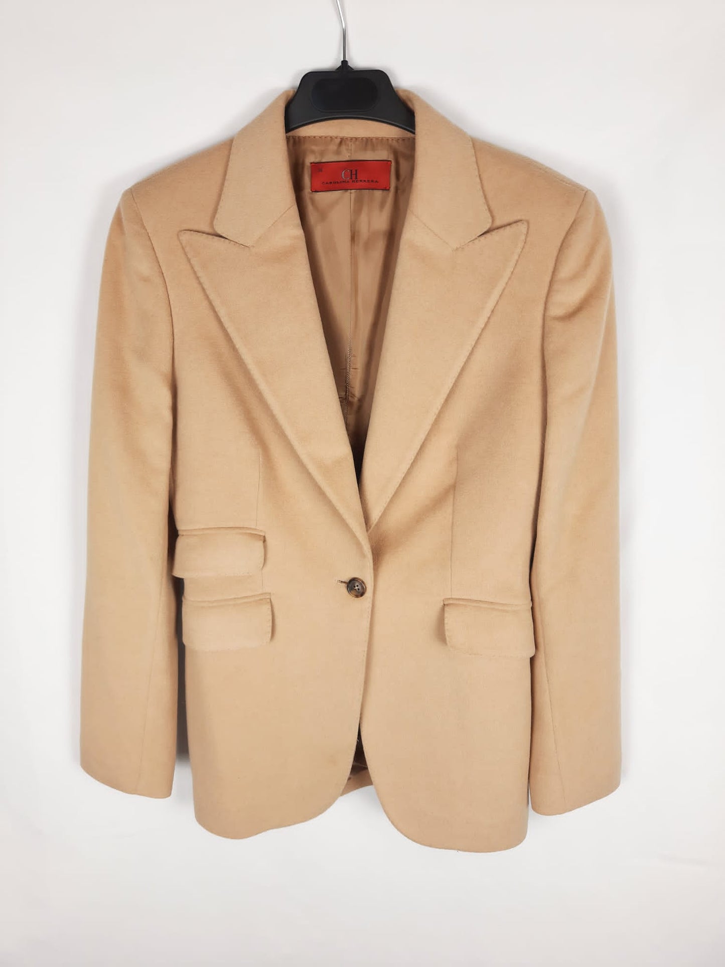 CAROLINA HERRERA. Blazer beige T.36