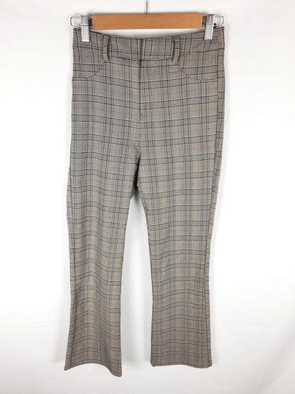 STRADIVARIUS. pantalón gris cuadros T.34