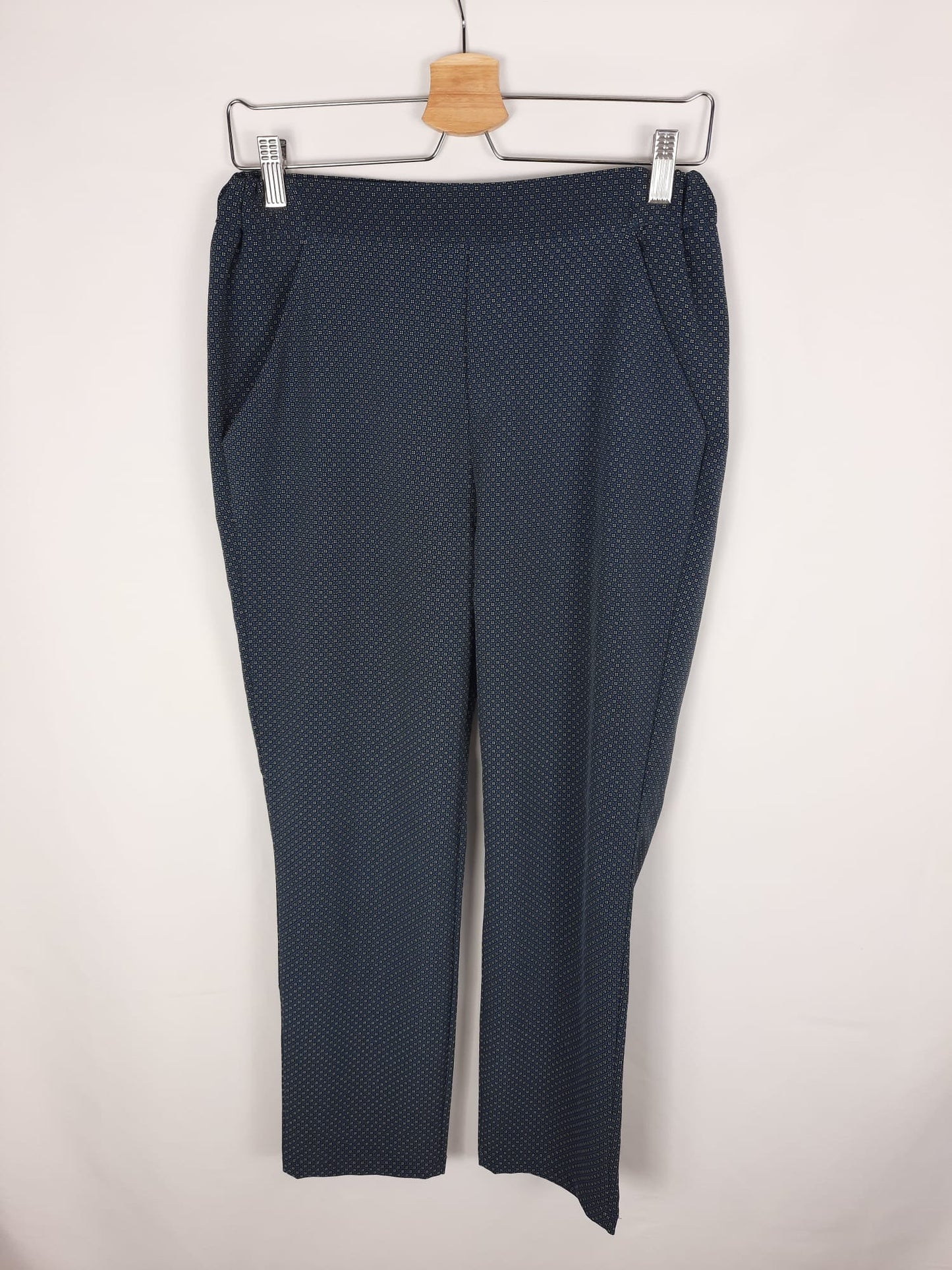 ZARA. Pantalones de vestir azules T. s