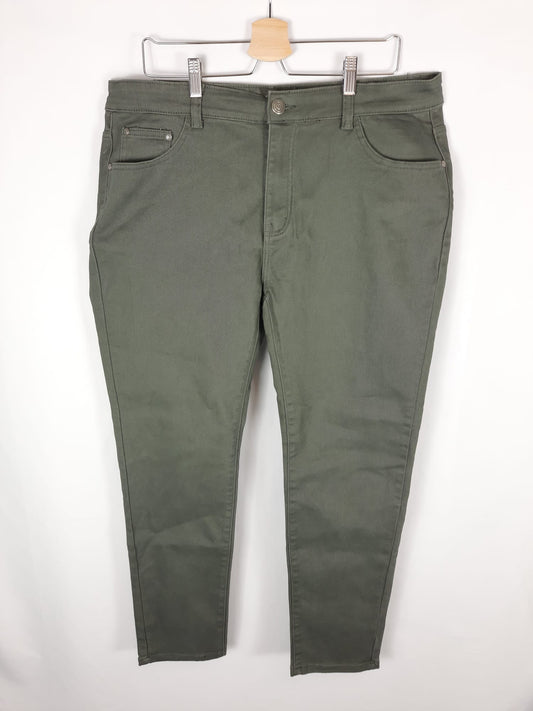 G-SMACK. pantalon verde denim T.5xl