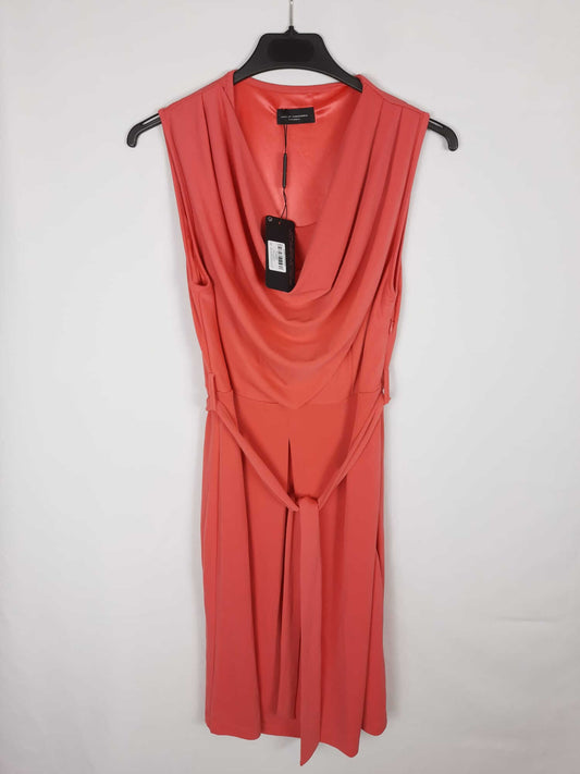 JAVIER SIMORRA. Vestido coral fluido T.38