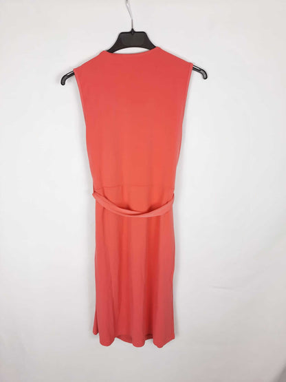 JAVIER SIMORRA. Vestido coral fluido T.38