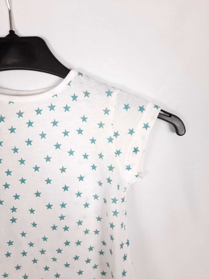 GOCCO. Camiseta blanca estrellitas T. 2-3 a