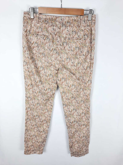 ZARA. Pantalones estampados T.36