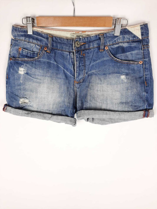 PULL&BEAR. Short. vaquero T. 38