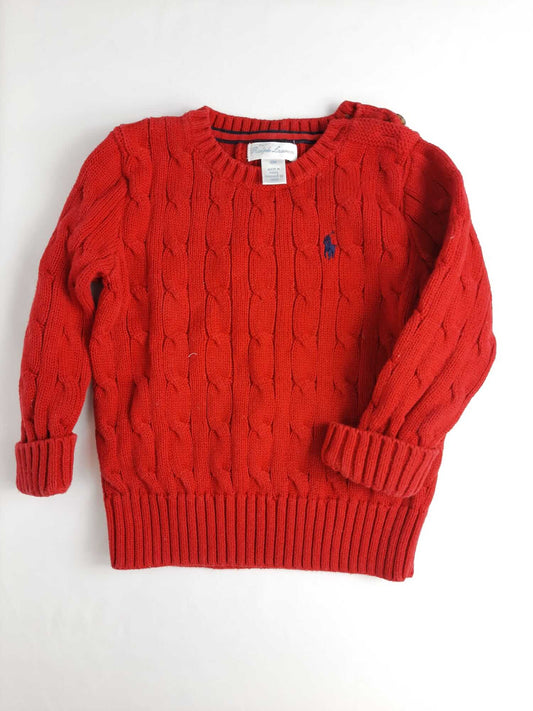 RALPH LAUREN. Jersey rojo 18 meses