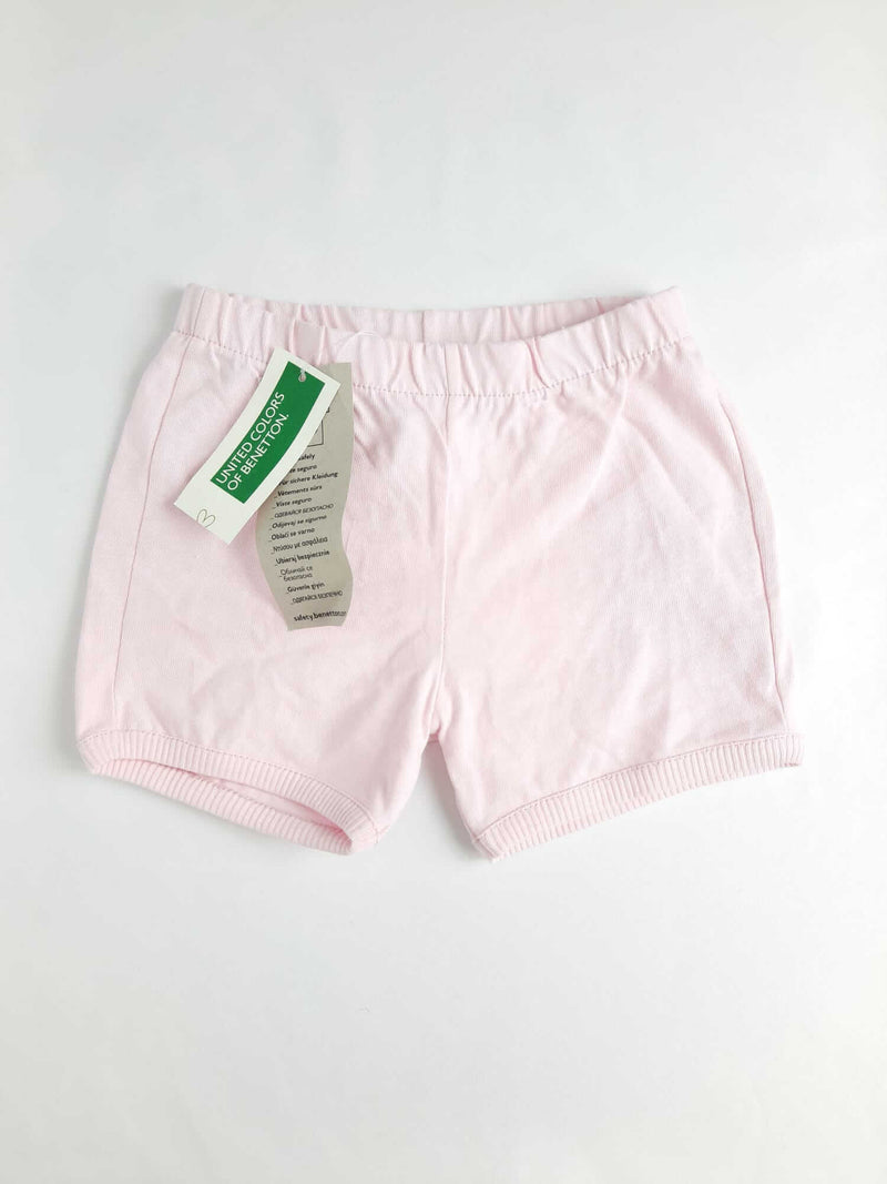 BENETTON. Pantalón rosa conejito T.6-9 meses