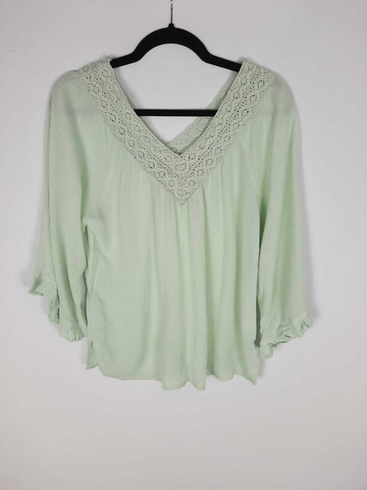 NICOLI. Blusa verde agua T. 16 años