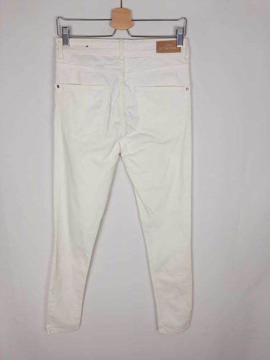 MANGO. Pantalon blanco T.40 (38 cintura)