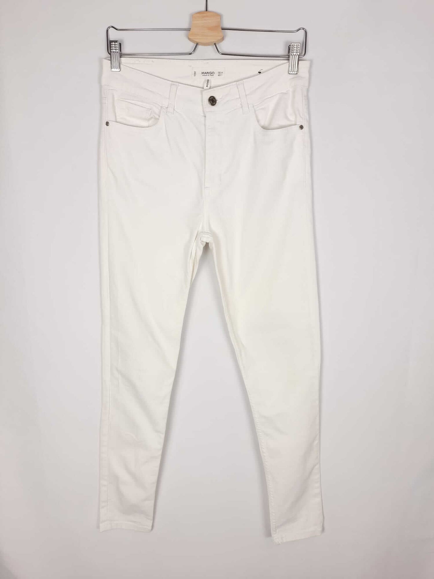 MANGO. Pantalon blanco T.40 (38 cintura)