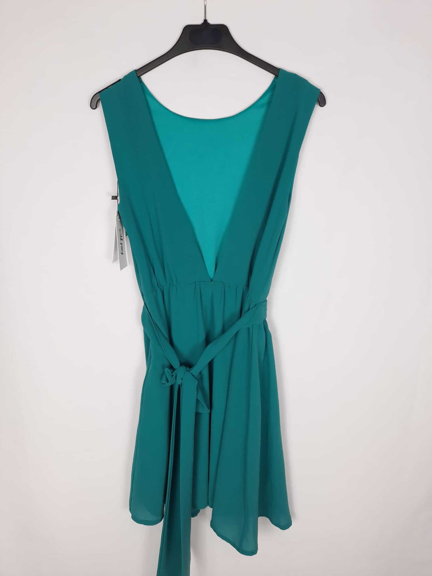 WILD PONY. Vestido corto verde azulado T. xs