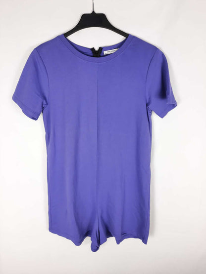 ZARA. mono morado manga corta T.s