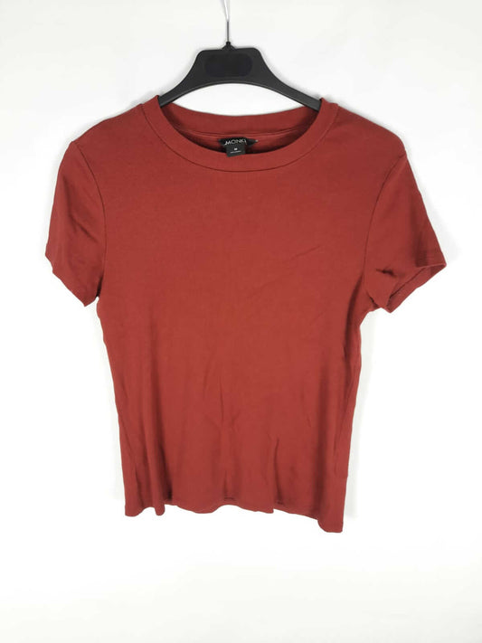 MONKI. camiseta burdeos lisa T.m