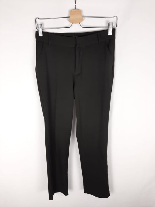 ZARA. pantalon negro de vestir fluido T.xs