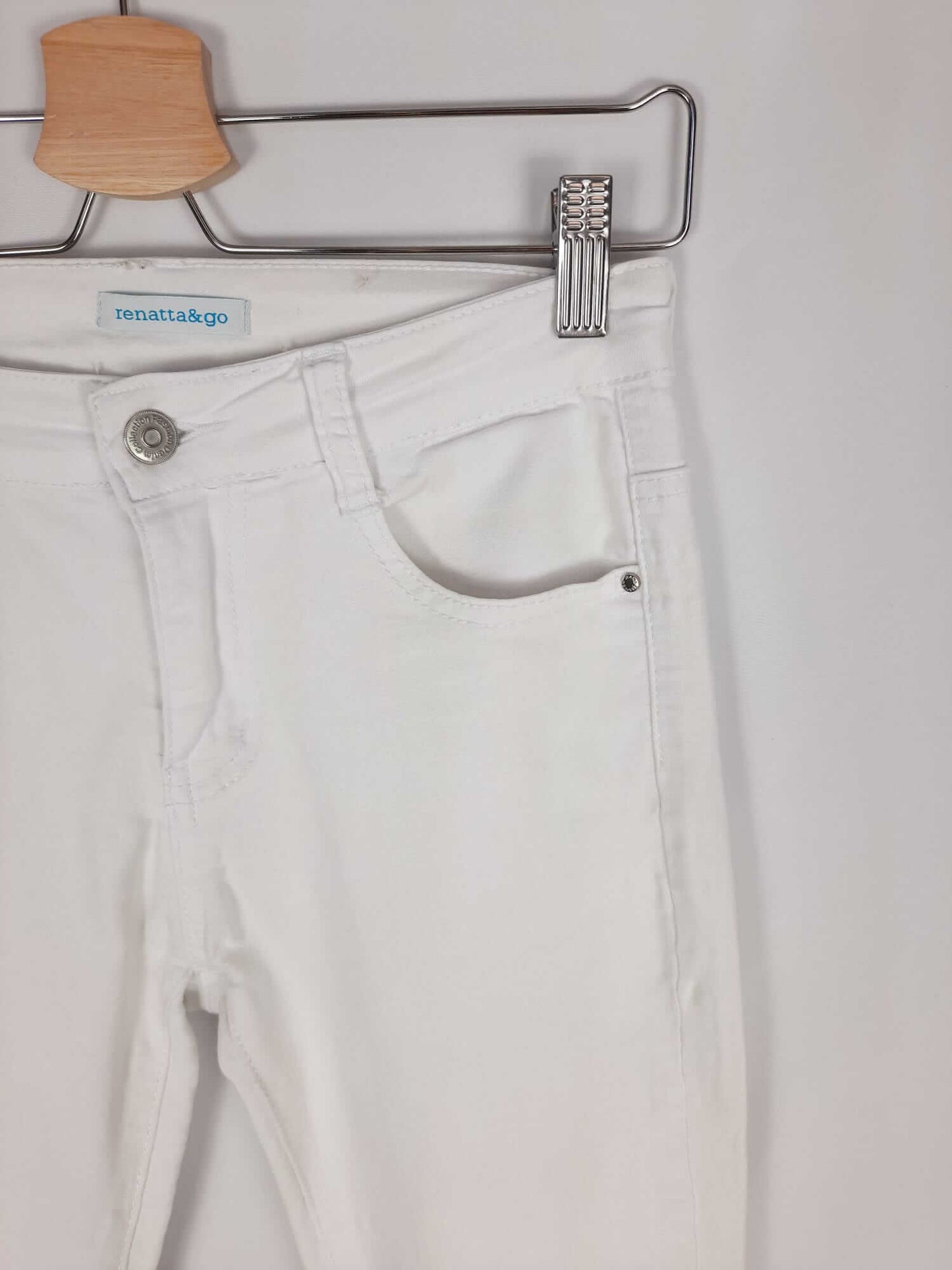 RENATTA&GO. pantalon blanco camapana T.44