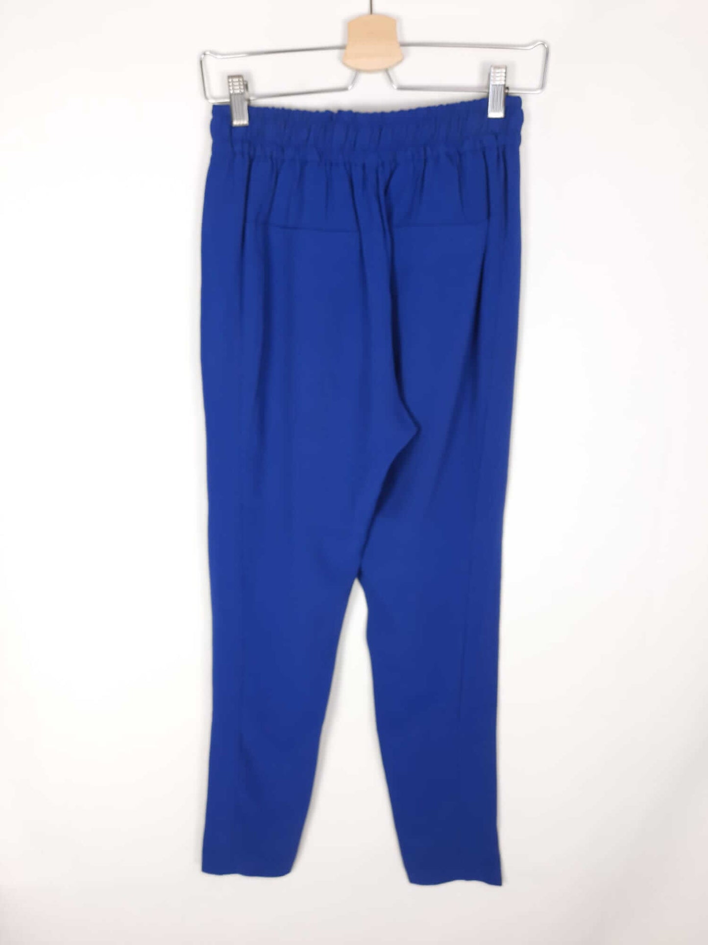 UTERQÜE. Pantalón azul eléctrico T.s