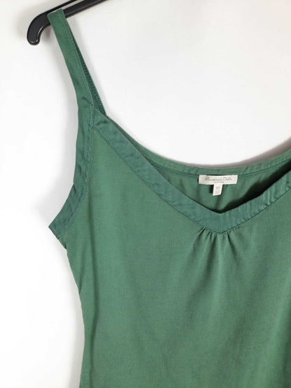 MASSIMO DUTTI. Top verde de tirantes T .m