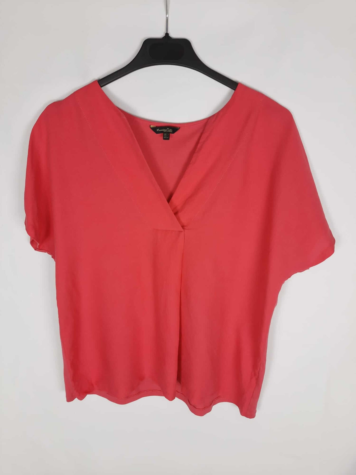 MASSIMO DUTTI. Blusa rosa T. l