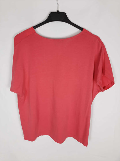 MASSIMO DUTTI. Blusa rosa T. l