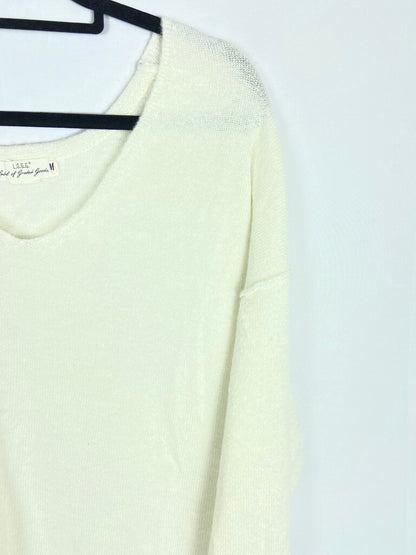 H&M. Jersey blanco T.m