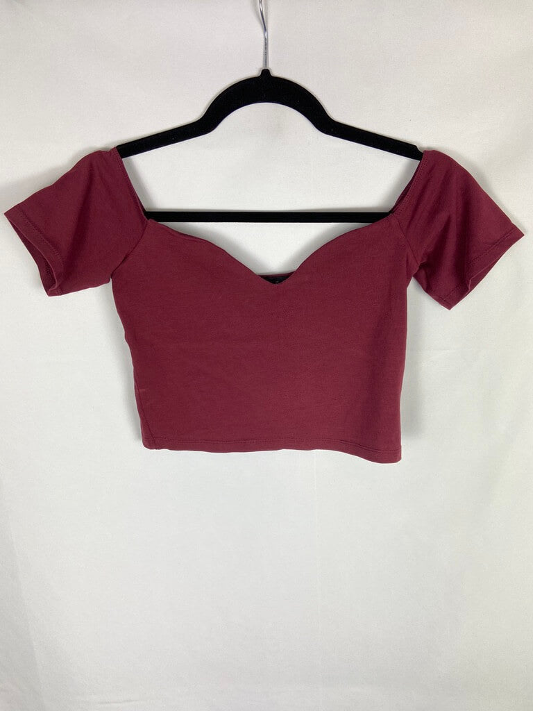 ASOS.  Top granate elastico T.38