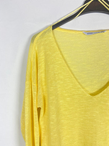 LEFTIES. Jersey fino amarillo T. l