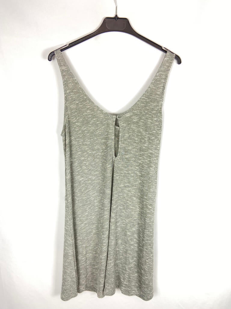 PULL&BEAR. Vestido corto  gris canale T. m